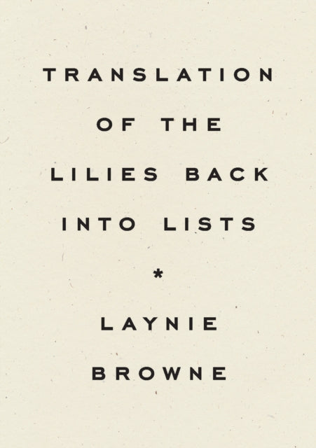 Translation of the Lilies Back into Lists