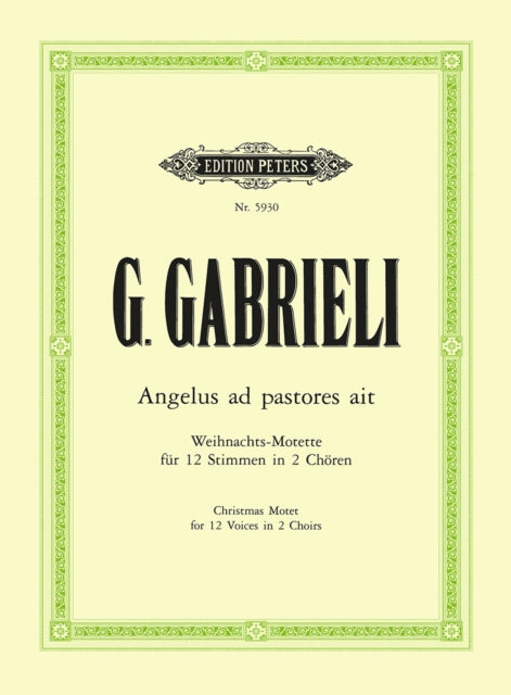 Angelus ad pastores ait