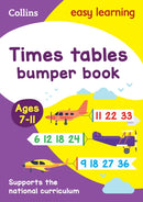 Times Tables Bumper Book Ages 7-11 : Prepare for School with Easy Home Learning-9780008151492
