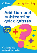 Addition & Subtraction Quick Quizzes Ages 5-7 : Ideal for Home Learning-9780008212476