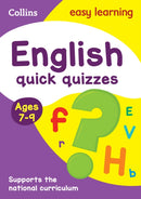 English Quick Quizzes Ages 7-9 : Ideal for Home Learning-9780008212636