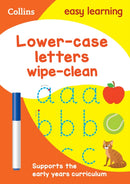 Lower Case Letters Age 3-5 Wipe Clean Activity Book : Ideal for Home Learning-9780008212926