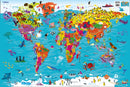 CHILDRENS WORLD WALL MAP MTU