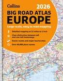 Collins 2026 Big Road Atlas Europe : Clear and Detailed Map of Europe in A3 Size with Spiral Binding-9780008716462