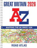 Great Britain A-Z Road Atlas 2026 (A4 Spiral) : Easy to Read Map of Great Britain in A4 Size with Spiral Binding-9780008719197