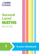 Second Level Maths Practice Workbook 1 for S1 - S3-9780008741334