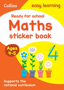 Ready for school: maths Sticker Book Ages 4-5-9780008775339