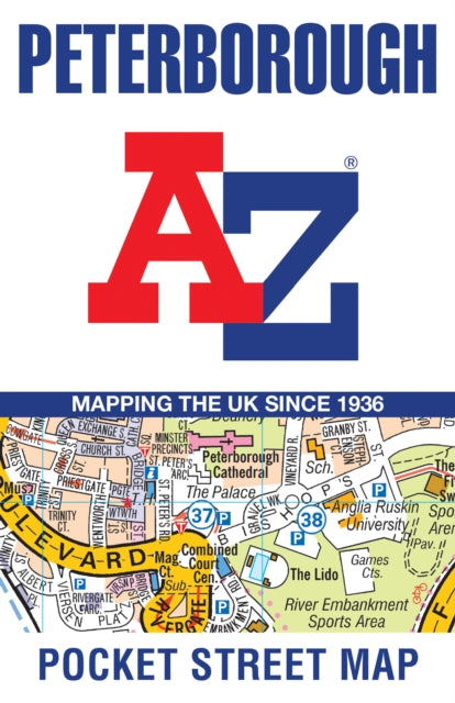 Peterborough A-Z Pocket Street Map