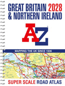 Great Britain A-Z Super Scale Road Atlas 2028 (A3 Spiral)