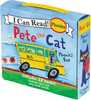 Pete the Cat 12-Book Phonics Fun! : A Box of 12 Mini-Books Featuring Short and Long Vowel Sounds-9780062404527