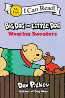 Big Dog and Little Dog Wearing Sweaters