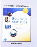 Student Solutions Manual for Business Statistics-9780134686127