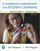 Classroom Assessment for Student Learning : Doing It Right - Using It Well-9780135185575