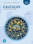 Student Solutions Manual for Calculus : A Complete Course-9780135732533