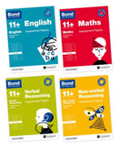 Bond 11+ Assessment Papers 8-9 years Bundle: English, Maths, Non-verbal Reasoning, Verbal Reasoning (for GL Assessment & other 11 plus exams)