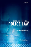Card and English on Police Law-9780192866165