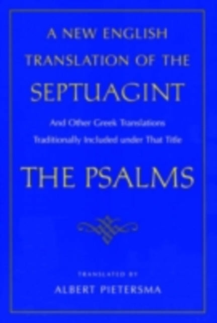 A New English Translation of the Septuagint-9780195289756