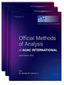 Official Methods of Analysis of AOAC INTERNATIONAL : 3-Volume Set-9780197610138