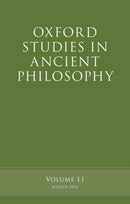 Oxford Studies in Ancient Philosophy, Volume 51