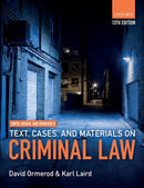 Smith, Hogan, & Ormerod's Text, Cases, & Materials on Criminal Law-9780198831945