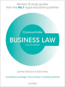 Business Law Concentrate : Law Revision and Study Guide-9780198840602