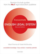 English Legal System Concentrate : Law Revision and Study Guide-9780198855026