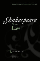 Shakespeare and the Law-9780198877073