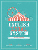 English Legal System-9780198898504