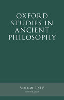 Oxford Studies in Ancient Philosophy