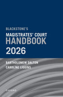 Blackstone's Magistrates' Court Handbook 2025-9780198963943
