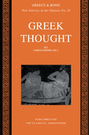 Greek Thought-9780199220748