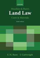Maudsley & Burn's Land Law Cases and Materials-9780199226177