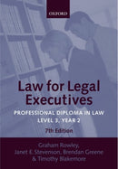 Law for Legal Executives : Professional Diploma in Law, Level 3 Year 2-9780199268399