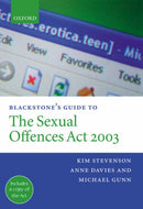 Blackstone's Guide to the Sexual Offences Act 2003-9780199270002