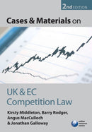 Cases and Materials on UK and EC Competition Law-9780199290390