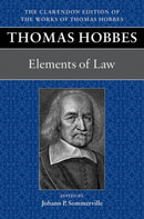 Thomas Hobbes: Elements of Law-9780199586257