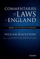 The Oxford Edition of Blackstone''s: Commentaries on the Laws of England