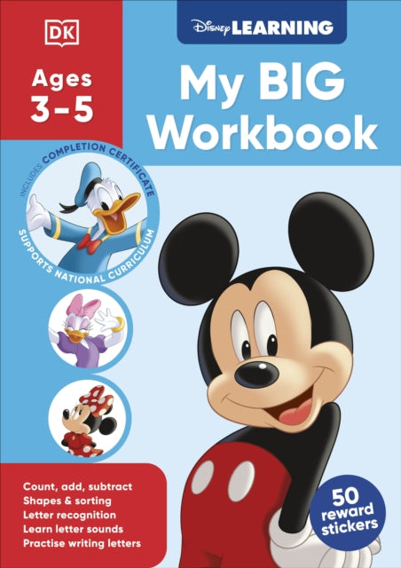 Disney Learning Big Workbook Ages 3-5-9780241763834