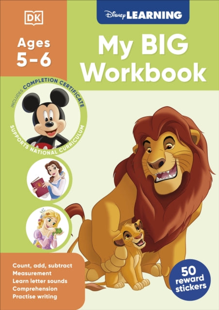 Disney Learning Big Workbook Ages 5-6 (Year 1)-9780241763841
