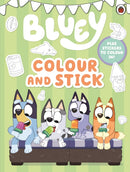 Bluey: Colour and Stick : A colouring-In Sticker Book-9780241780343