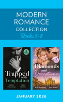 Modern Romance January 2026 Books 5-8 : Maid for the Italian / Greek's Royal Runaway / Vows to the Boss / Fast-Track Dating Deception-9780263421323