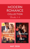 Modern Romance May 2026 Books 1-4 : Enemies with Consequences / Boss's Mile-High Baby / Unmasking His Pregnant Queen / King's Captive Bride-9780263421903