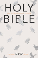 NRSV Catholic Bible, Anglicised Edition, Cream Hardback, Silver Foiled Eagle, Two Ribbon Markers, NRSV New Revised Standard Version, Hardback, Standard size