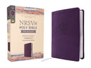 NRSVue, Holy Bible with Apocrypha, Compact, Leathersoft, Purple, Comfort Print-9780310466055