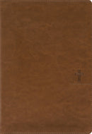 NASB, Thinline Bible, Giant Print, Leathersoft, Brown, Red Letter, 1995 Text, Comfort Print