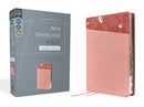 NIV, Thinline Bible, Large Print, Leathersoft, Pink, Red Letter, Thumb Indexed, Comfort Print