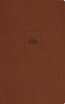NIV, Heritage Bible, Page Edge Art Edition, Leathersoft, Brown, Red Letter, Comfort Print