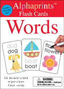 Alphaprints: Wipe Clean Flash Cards Words-9780312521882