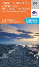 O.S. Explorer 151 Cardiff & Bridgend/Caerdydd a Pen-y-Bont ar Ogwr