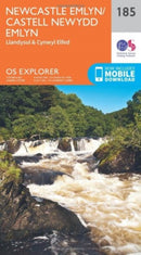 O.S. Explorer 185 Newcastle Emlyn/Castell Newydd Emlyn